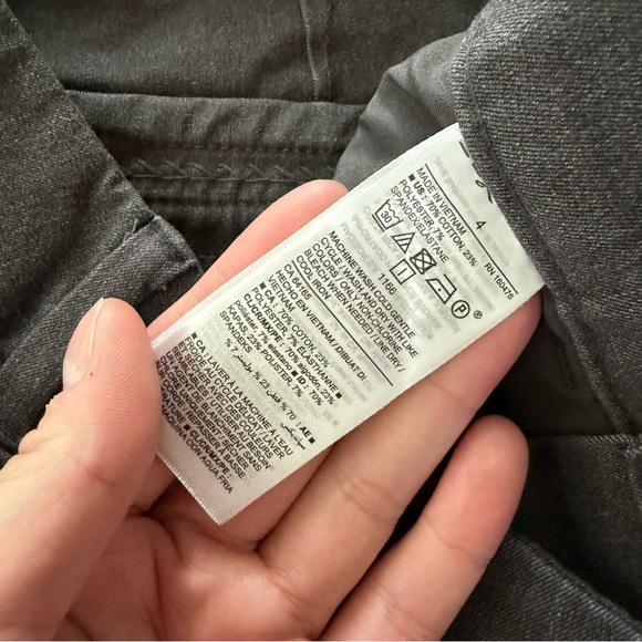 Old Navy Dark Heather Grey Pixie High Rise Skinny Pants - Picture 5 of 7